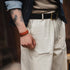 Vintage 11.2oz White Cottonseed Jeans – Men’s Loose Fit Straight Cargo Pants